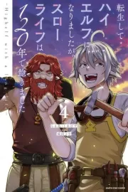 Tensei shite High Elf ni Narimashita ga, Slow Life wa 120-nen de Akimashita Manga cover